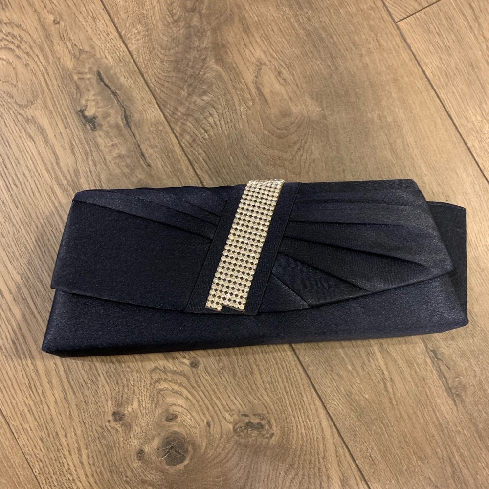 Navy blue clutch